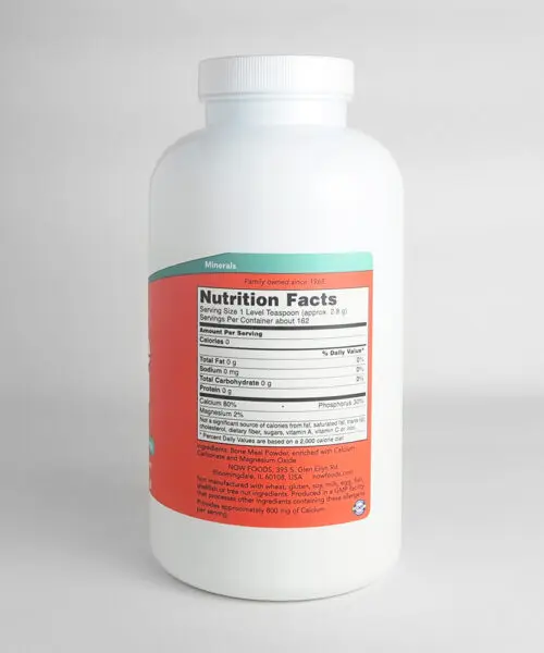 Alternative view of Now Foods, Bone Meal, Powder, 454 g