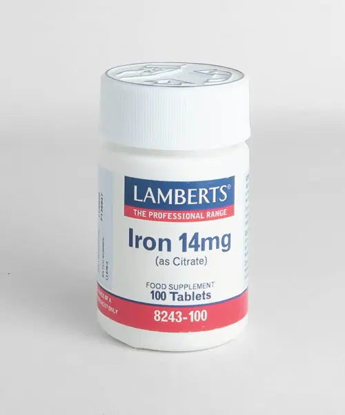 Lamberts Iron 14mg (as citrate) 100 Tabs