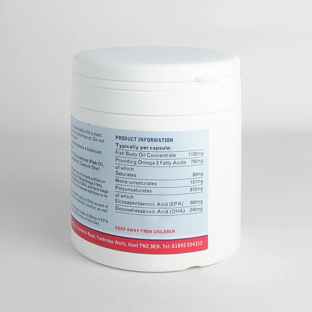 Lamberts Pure Fish Oil, 1100mg, 180 Caps - Image 2