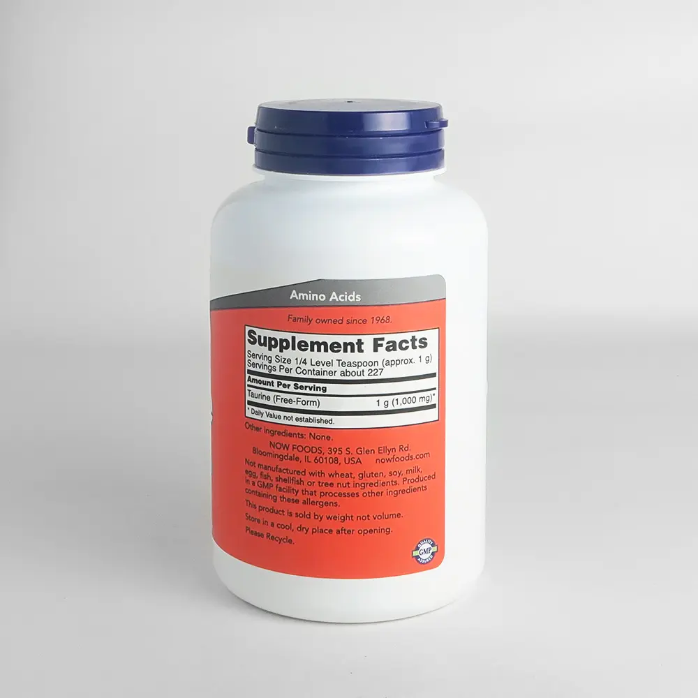 Now Foods, Taurine, Pure Powder, 227 g - Image 2