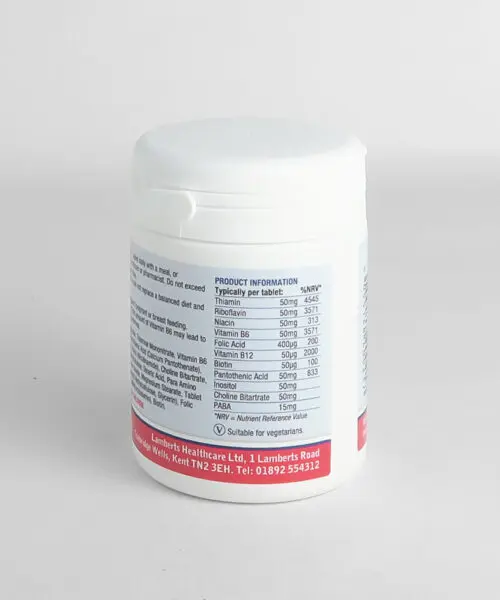 Alternative view of Lamberts vitamin B-50 Complex, 60 Tabs