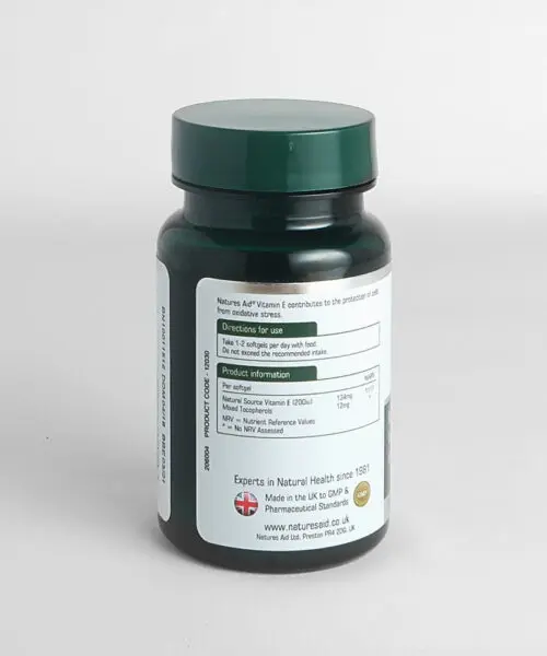 Alternative view of Natures Aid® Vitamin E 200iu, 60's