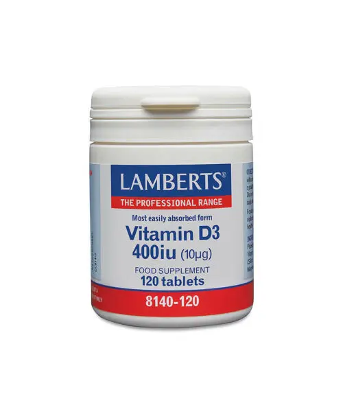 Lamberts Vitamin D3 (400iu), 120 tabs.