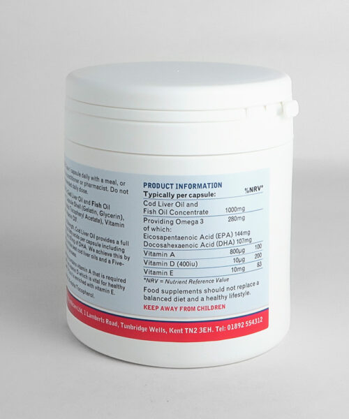 Alternative view of Lamberts Cod Liver Oil 1000mg, 180 Caps